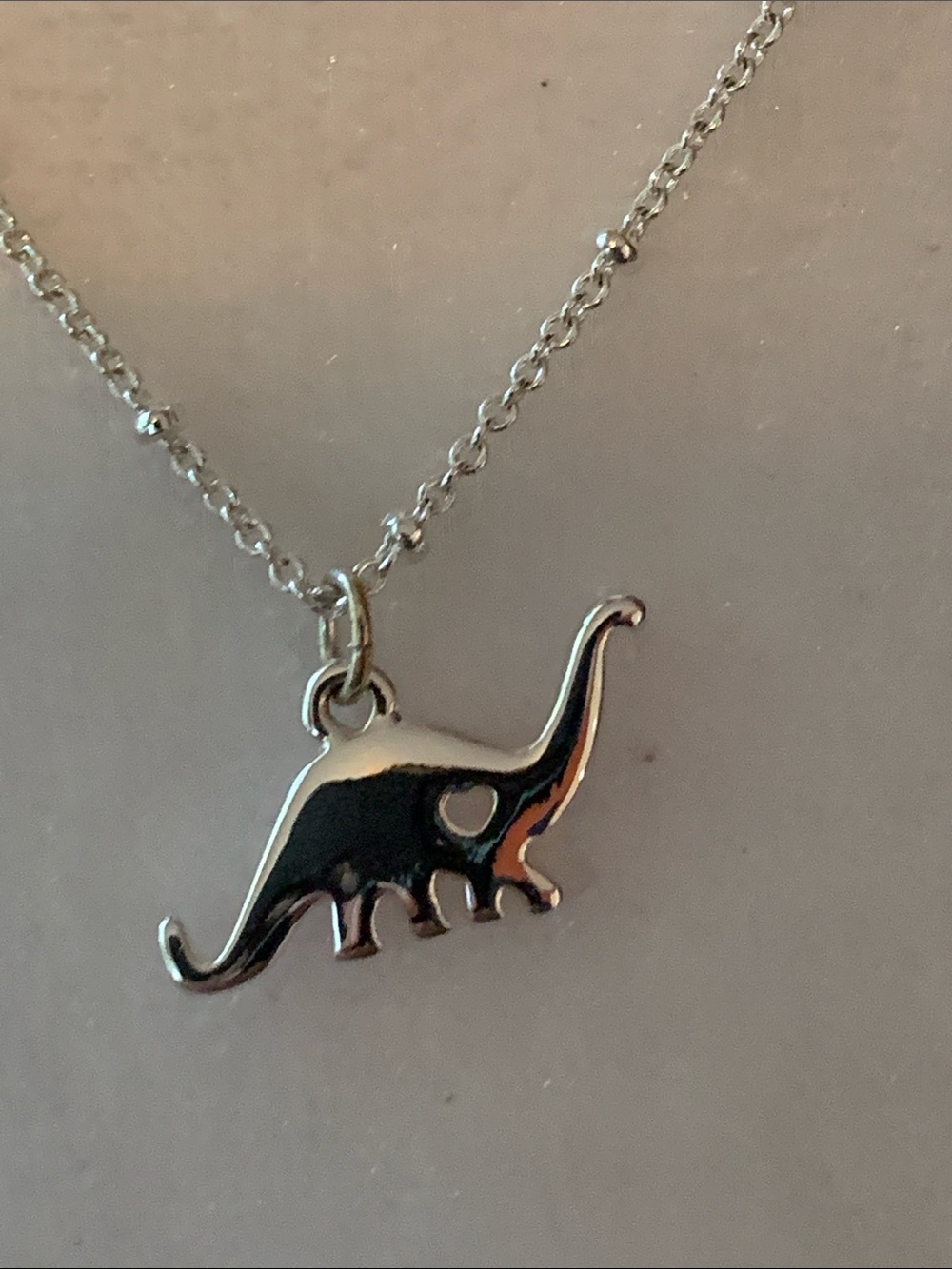 LC Lauren Conrad Silver Dinosaur Pendant Necklace